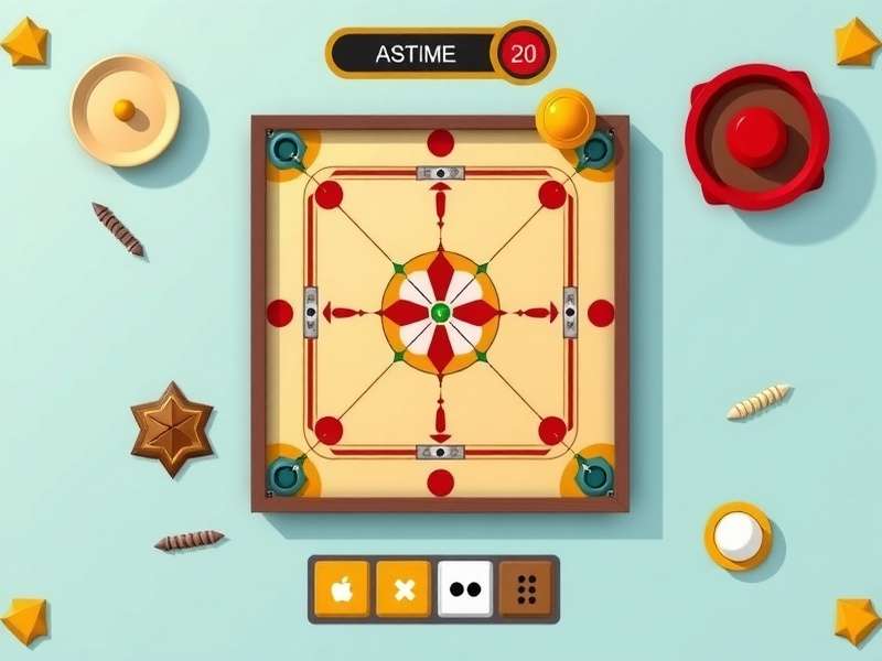 Carrom board setup and rules